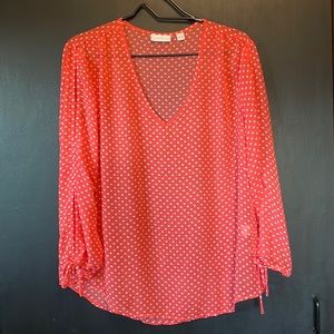New York & Co sheer blouse